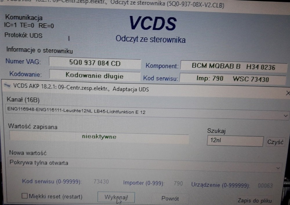 Vcds Tylko Sprawdzone Kodowania I Adaptacje Strona Doposa Anie