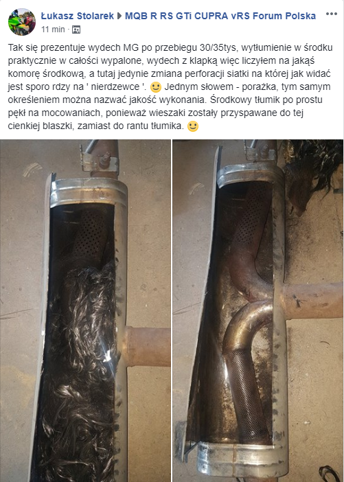 Wydech MG Motosrport opinia